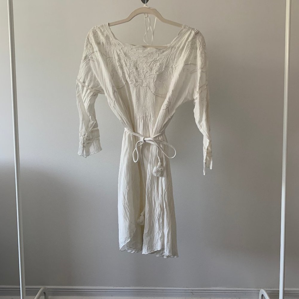 Aritzia Wilfred White Boho Dress